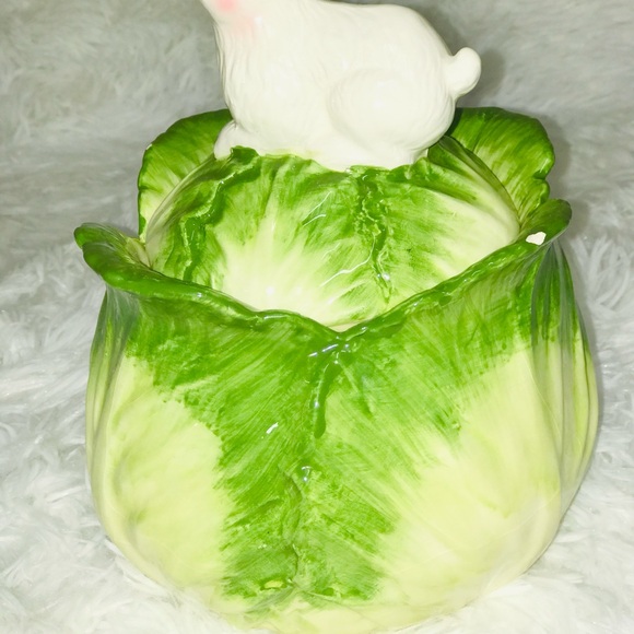 Rabbit Hopper Lane Cabbage Pottery - Picture 3 of 15